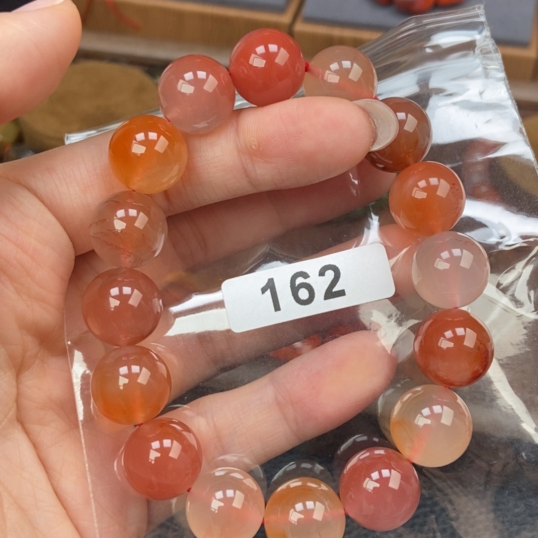南红玛瑙未镶嵌手链卡13.4
