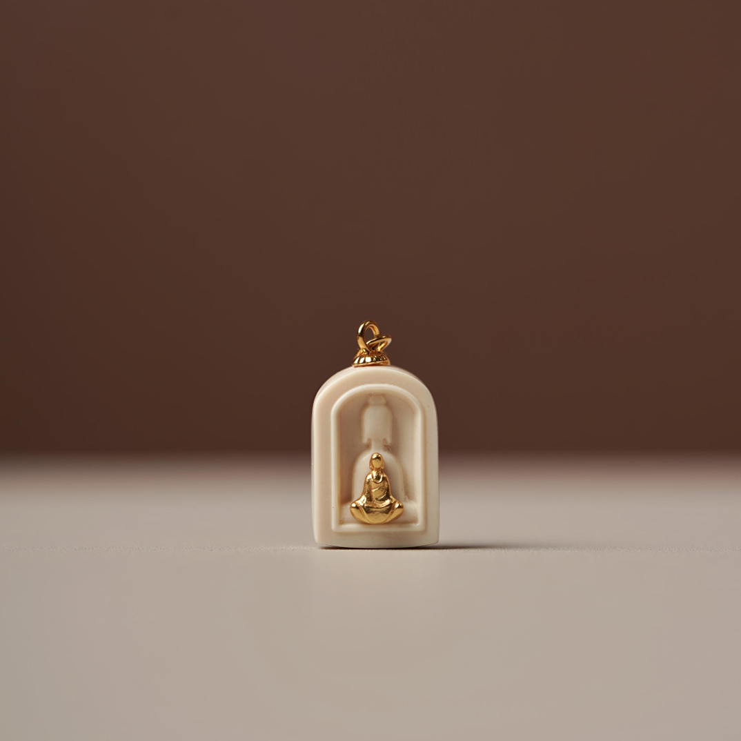 A216天然猛犸象牙 无相佛吊坠一个约11×16mm支持鉴定假一罚四