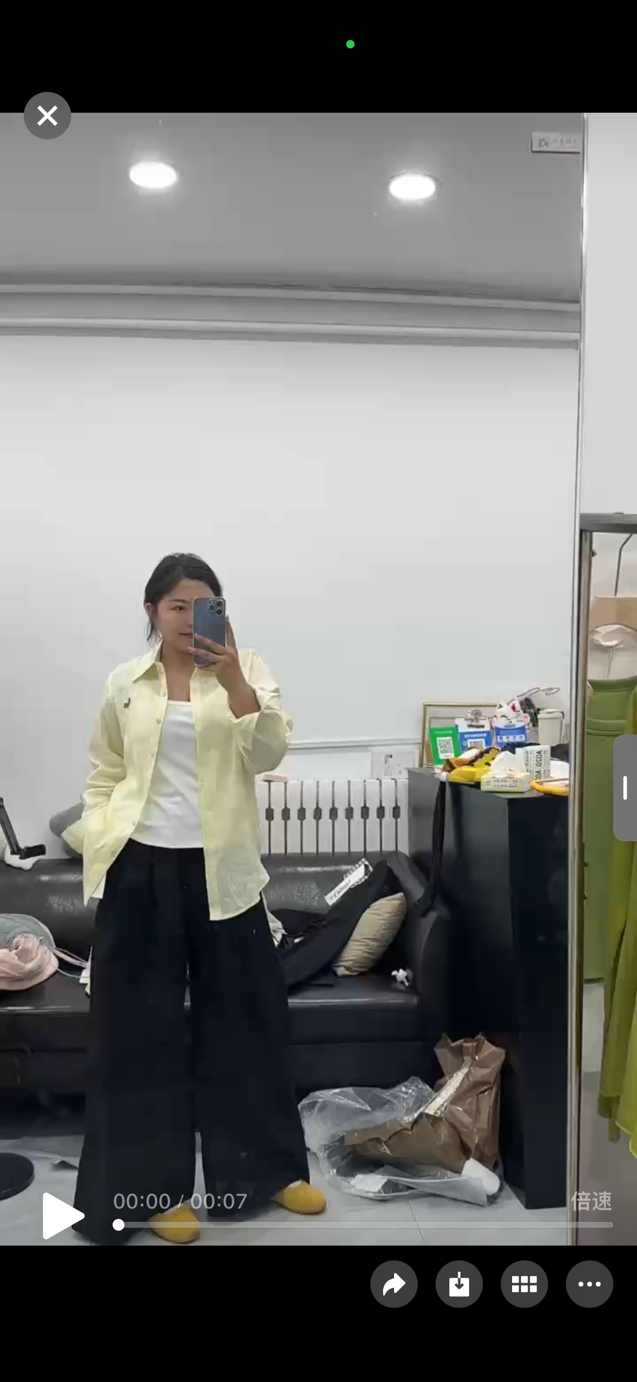 【君】自留亚麻显瘦肥裤子