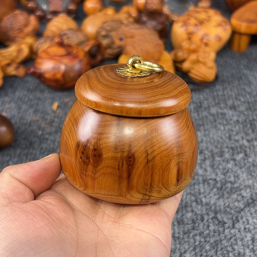 蜂***居崖柏太行崖柏黑骨玉华黑金刚罐子