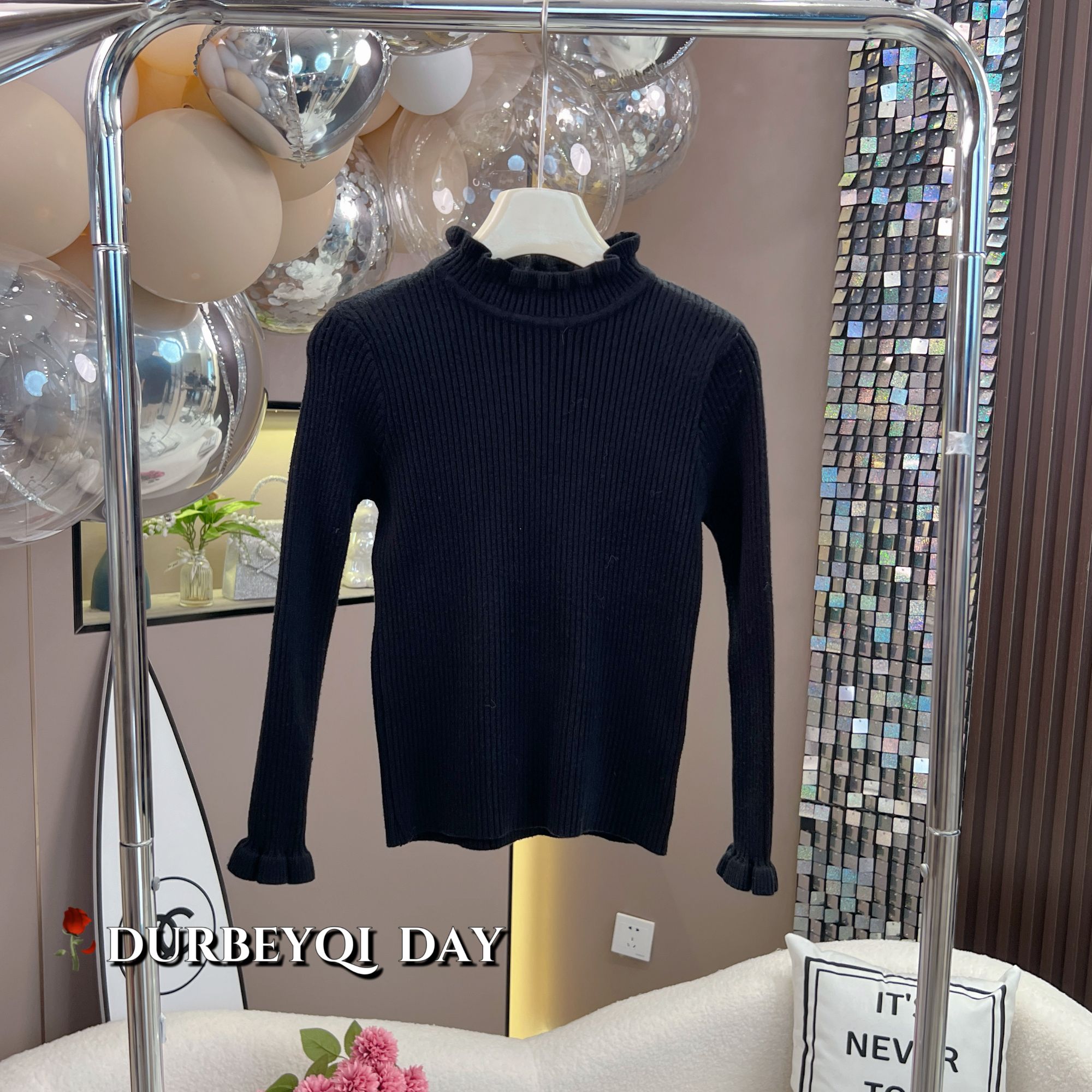 女童2025冬季新款休闲百搭长袖纯色打底衫5073