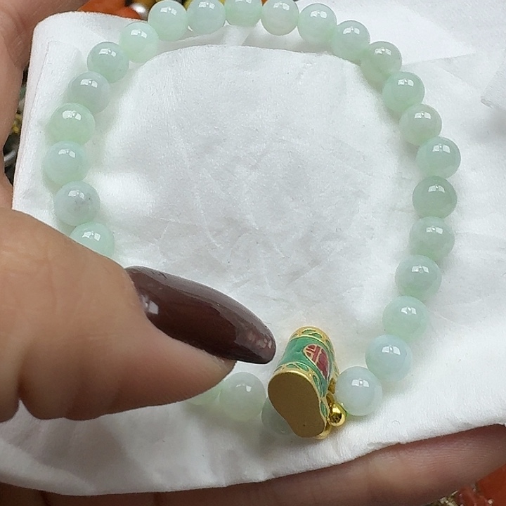 翡翠未镶嵌项链翡翠