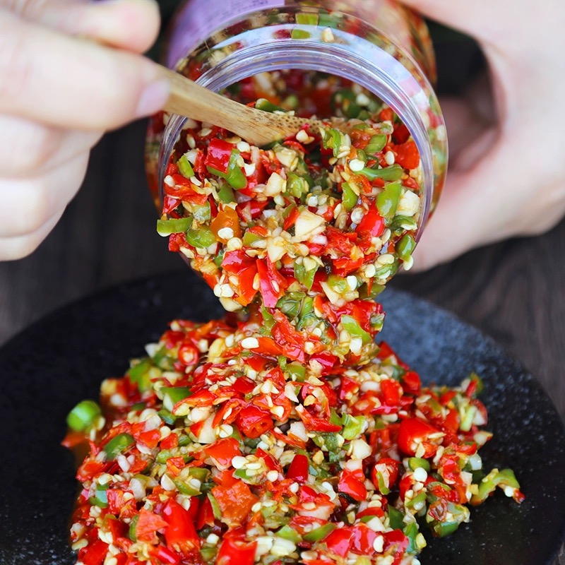 青红剁椒400g剁椒酱蒜香辣椒酱拌饭拌面调料炒菜火锅香辣下饭菜