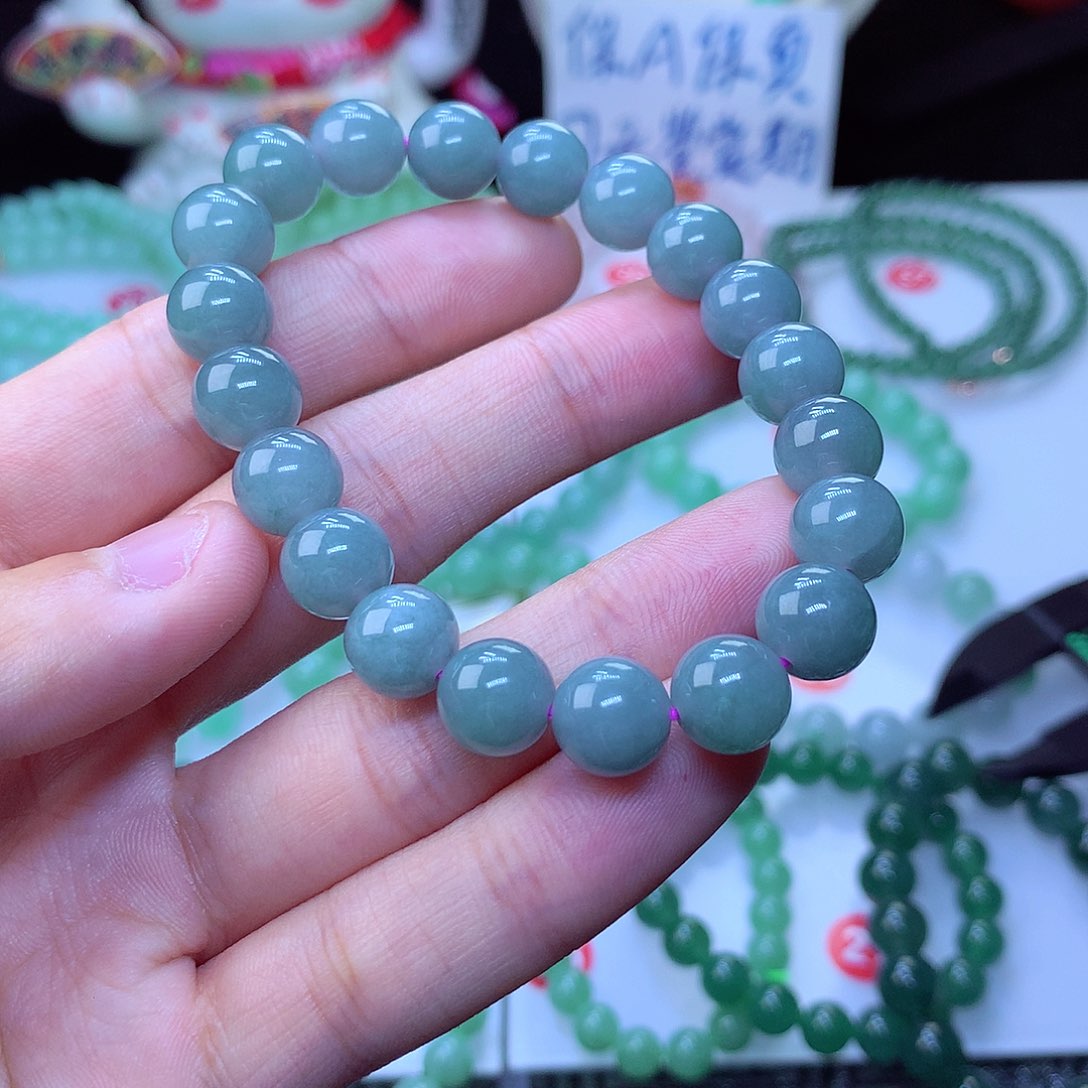 翡翠毛衣链未镶嵌