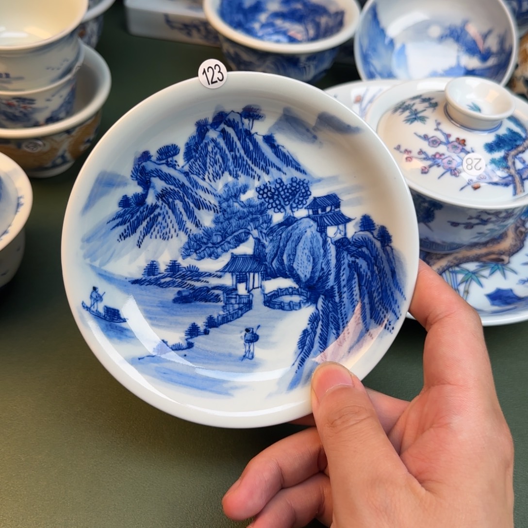彦祖纯手工手绘茶具123