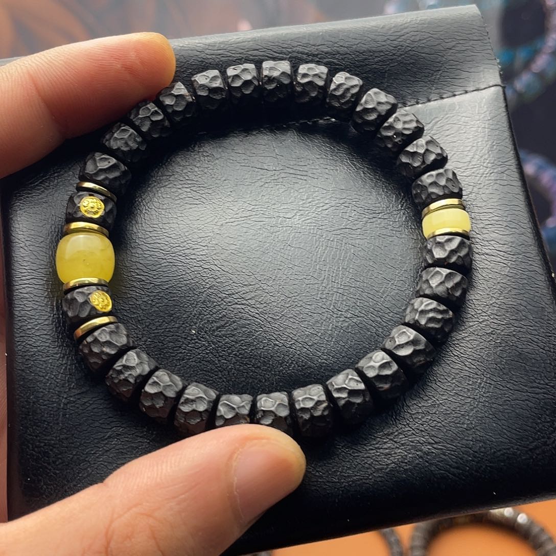 椰蒂手串9黑金无相双腊