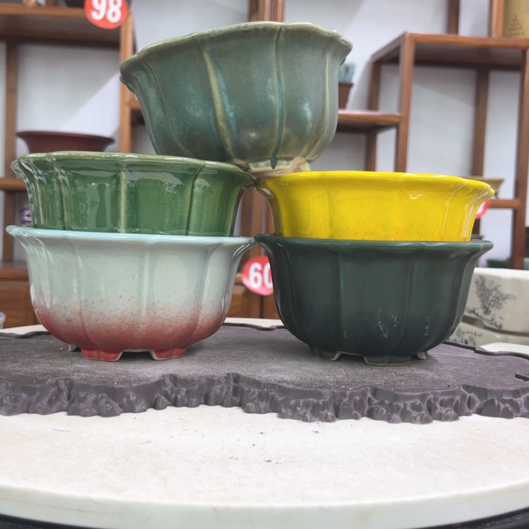 紫砂花盆瑕疵7.5-15。。。（5）