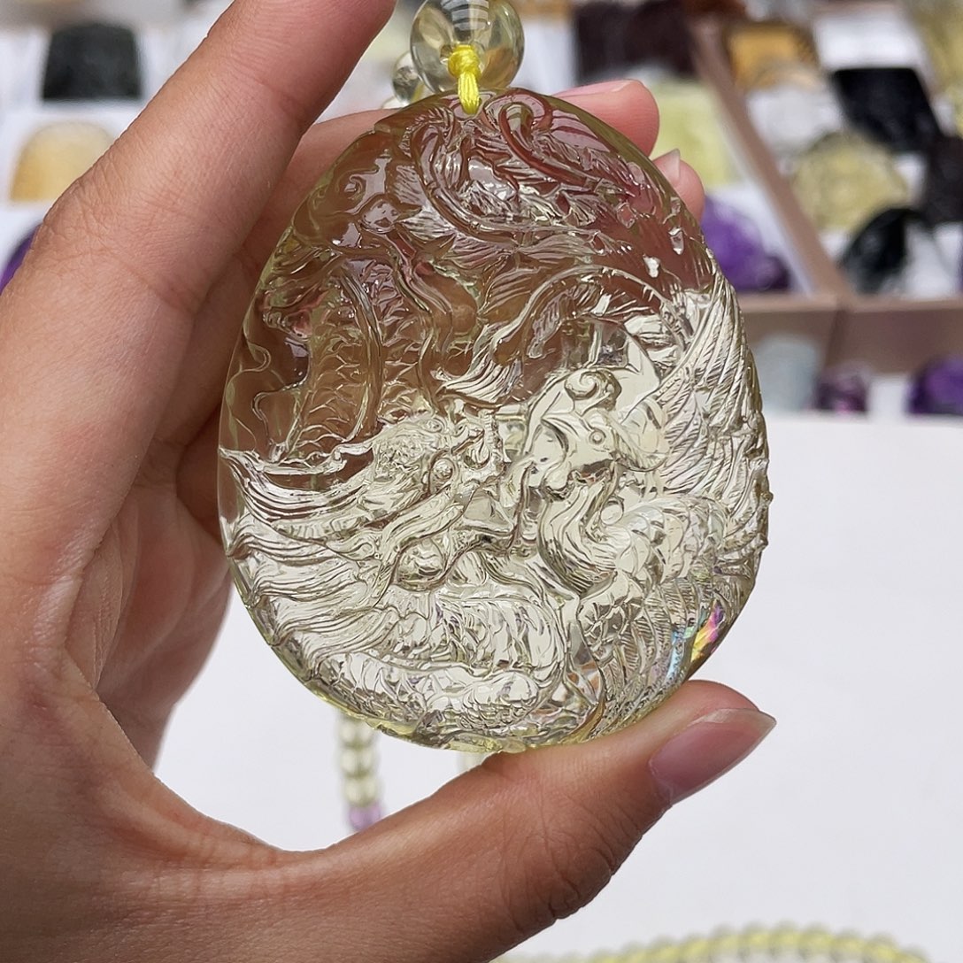 香***谷水晶未镶嵌颈饰定制吊坠