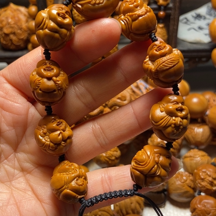 【闪购商品】橄榄核手串/手链八大弥勒