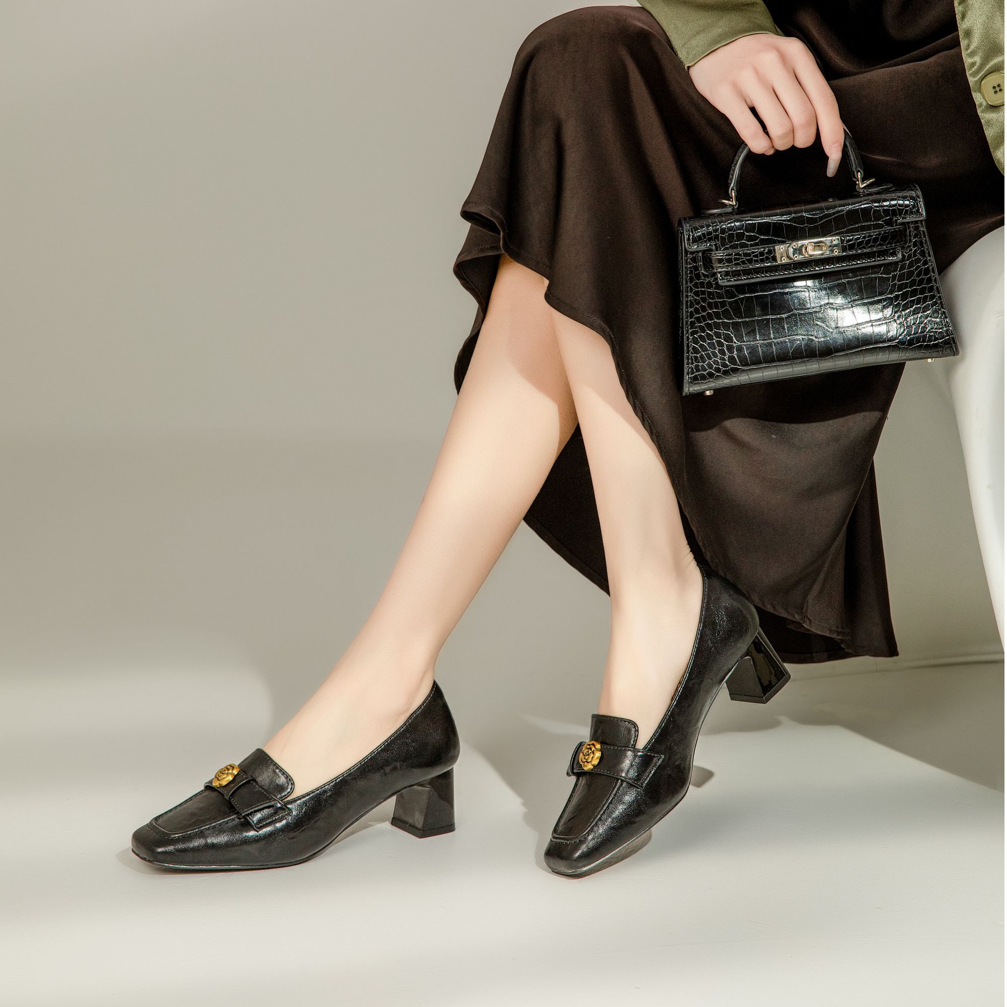 HBE668【意大利】法式晚晚风时尚舒适时装单女