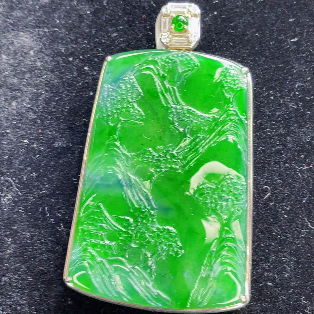 翡翠吊坠(不含链)未镶嵌