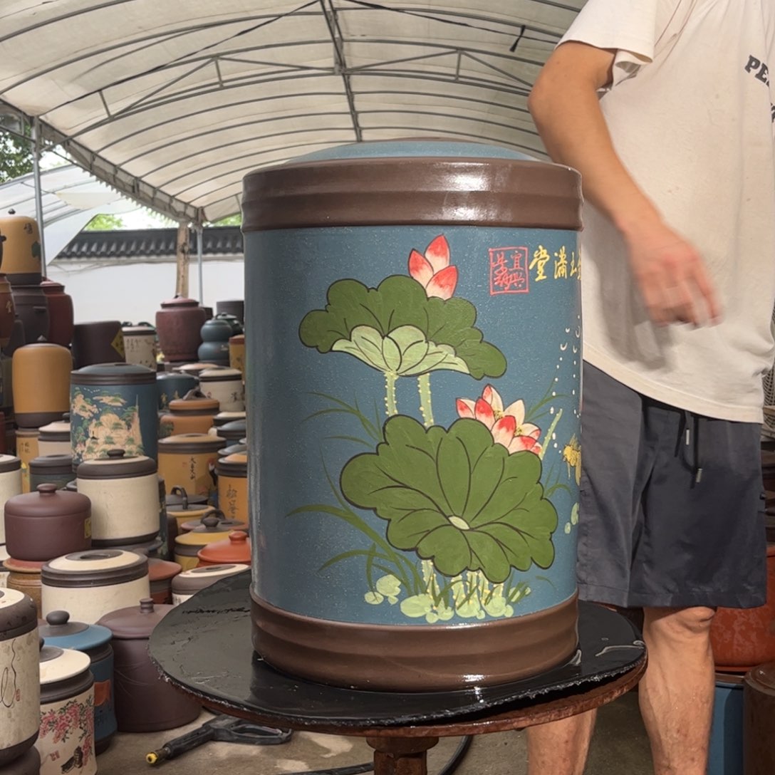 紫砂茶叶罐23 饼茶叶罐