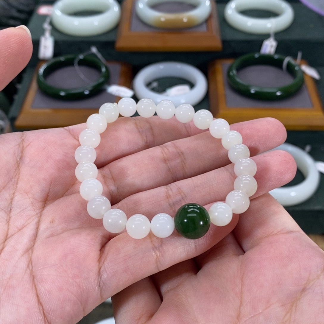 和田玉手链未镶嵌