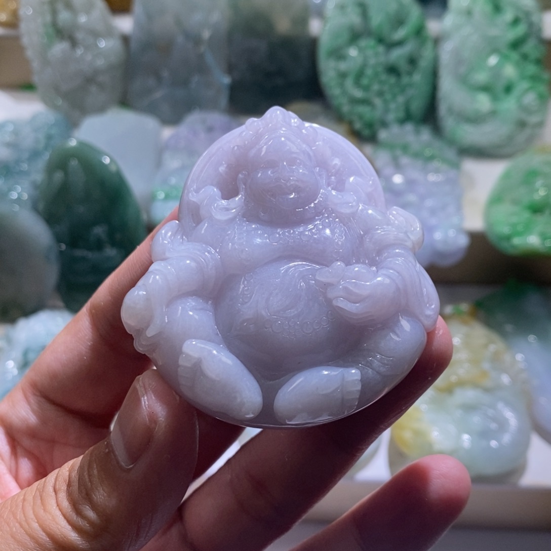 【闪购商品】翡翠颈饰未镶嵌财神