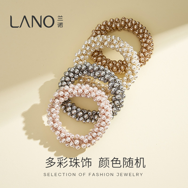 兰诺简约百搭时尚发绳皮筋气质马尾发圈头绳一个