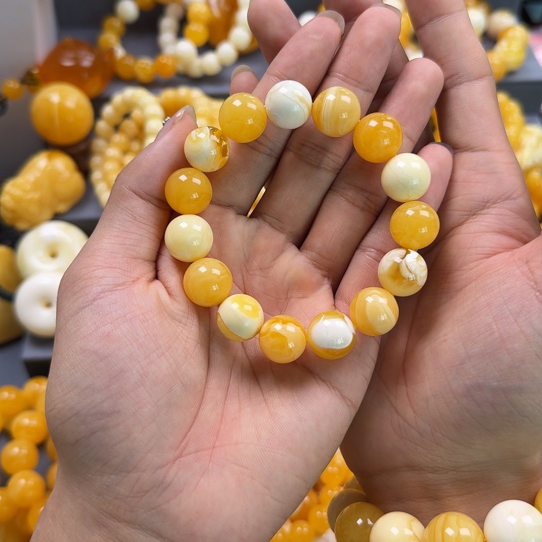 蜜蜡珠宝奇石未镶嵌14mm