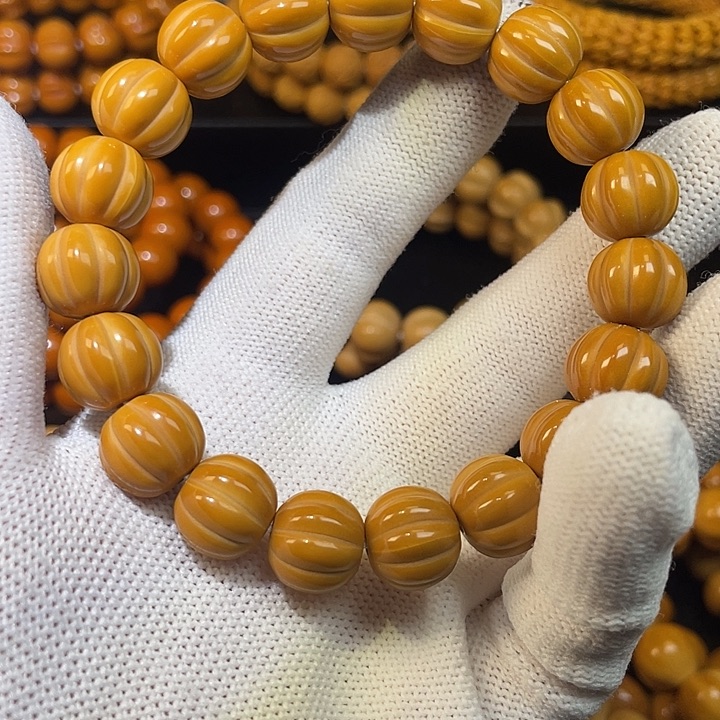 军***血猴头核桃手串猴头