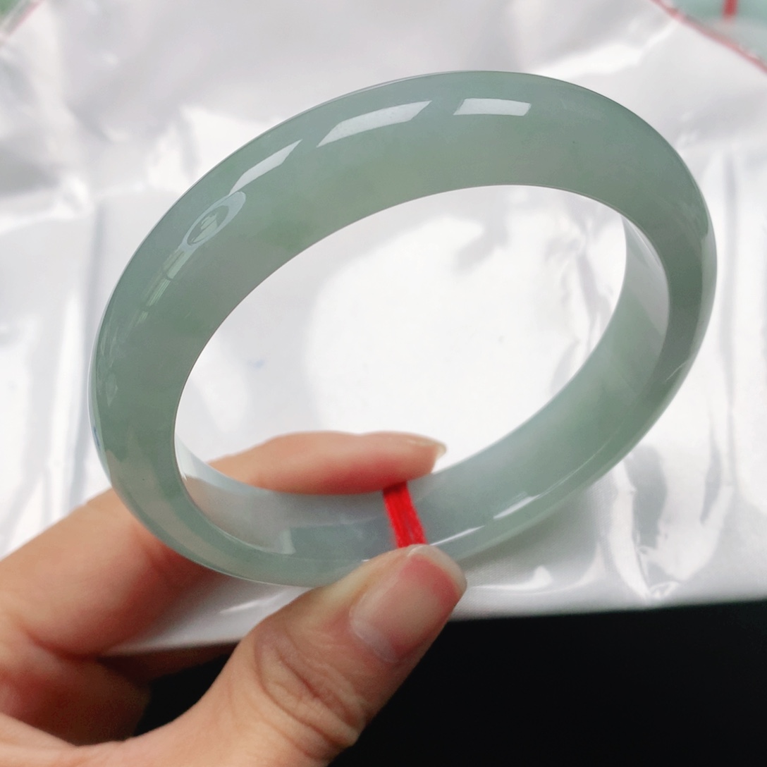 翡翠手镯未镶嵌天然翡翠手镯56