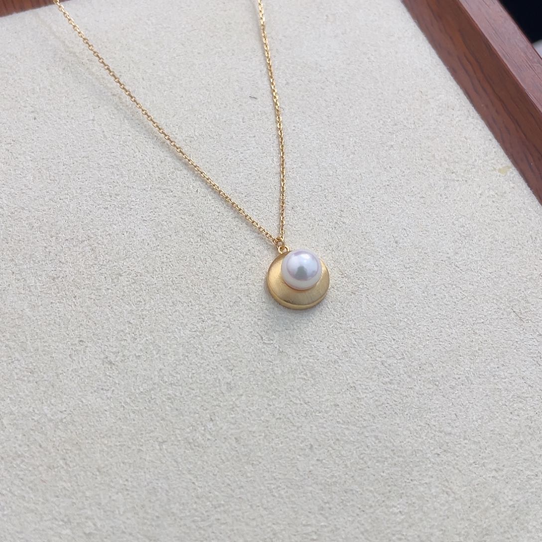 海水珍珠颈饰银S925镶嵌