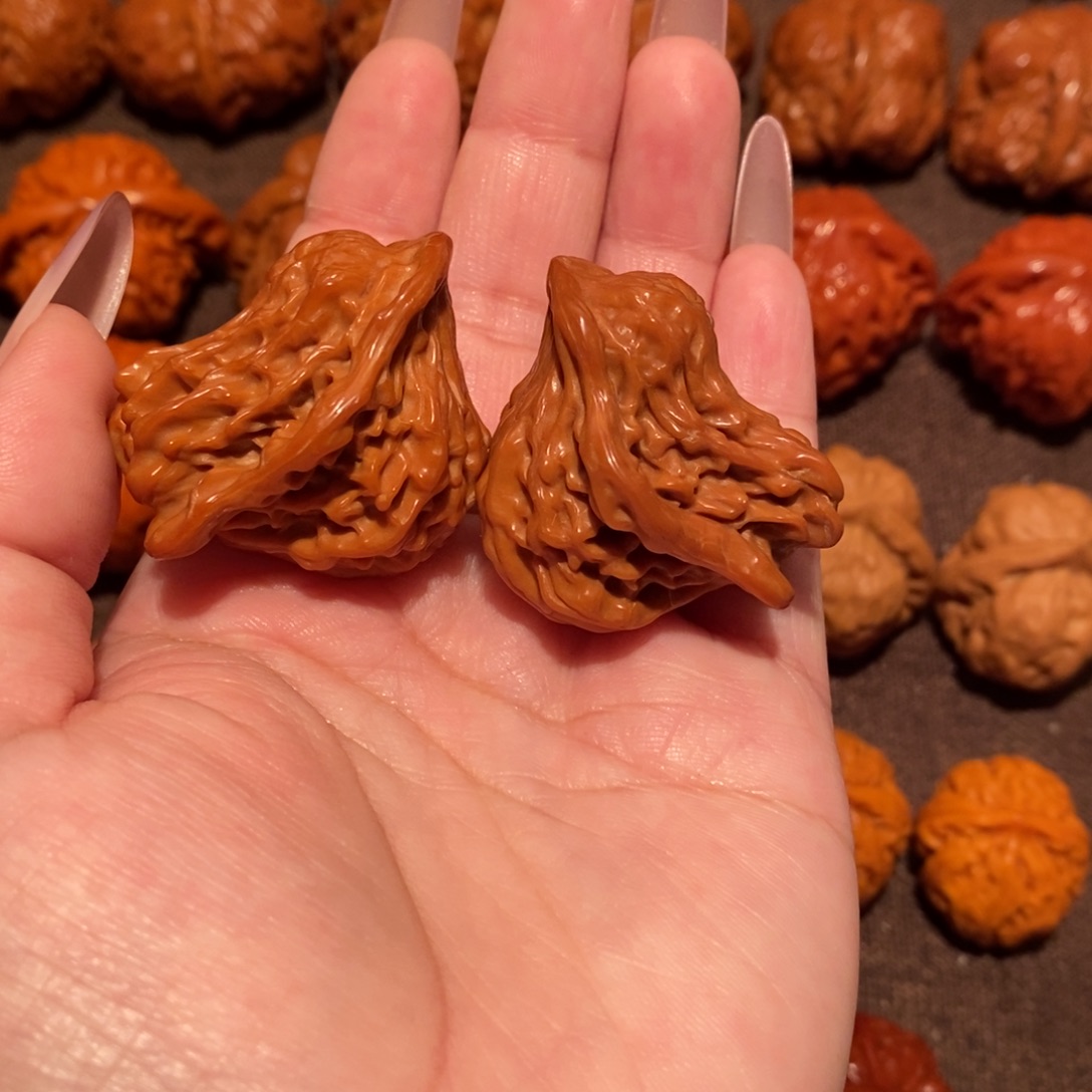 雾***曲吊坠文玩核桃小鸟0881