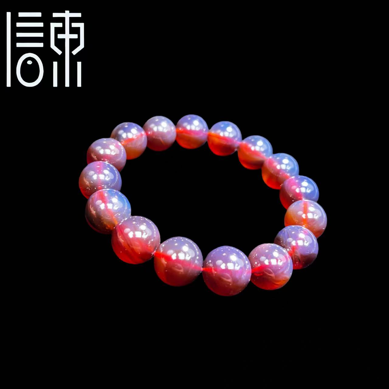  【信东严选】紫蜜·紫杉醇紫罗兰琥珀手串1.3cm多样性发货