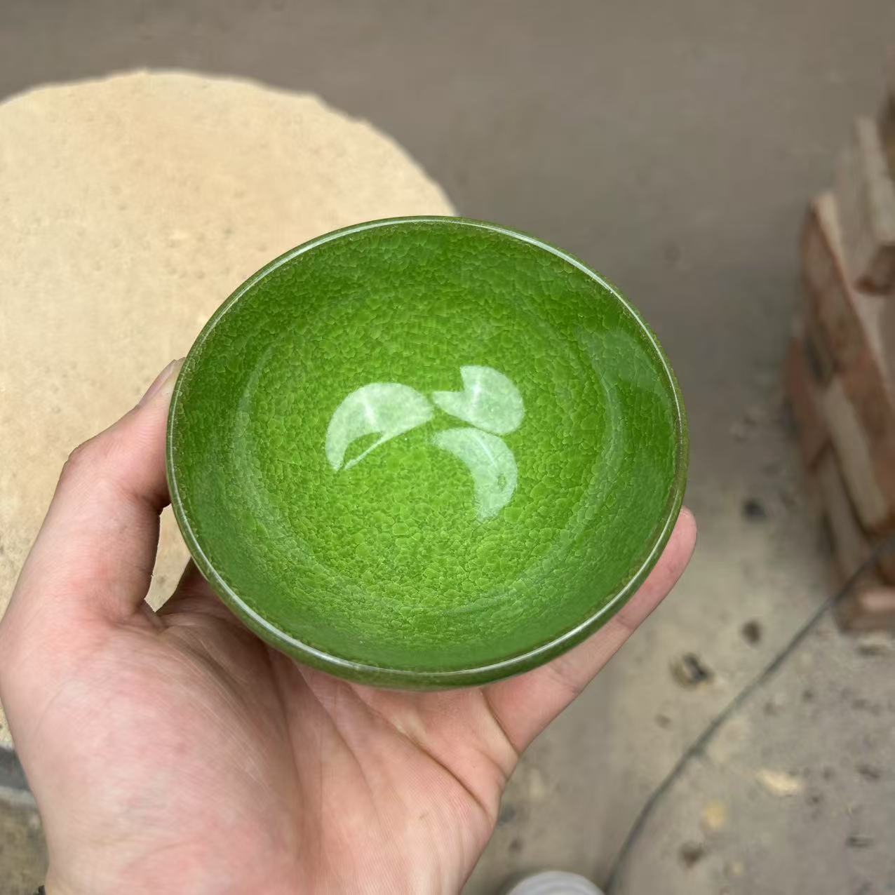 主人杯  绿冰裂