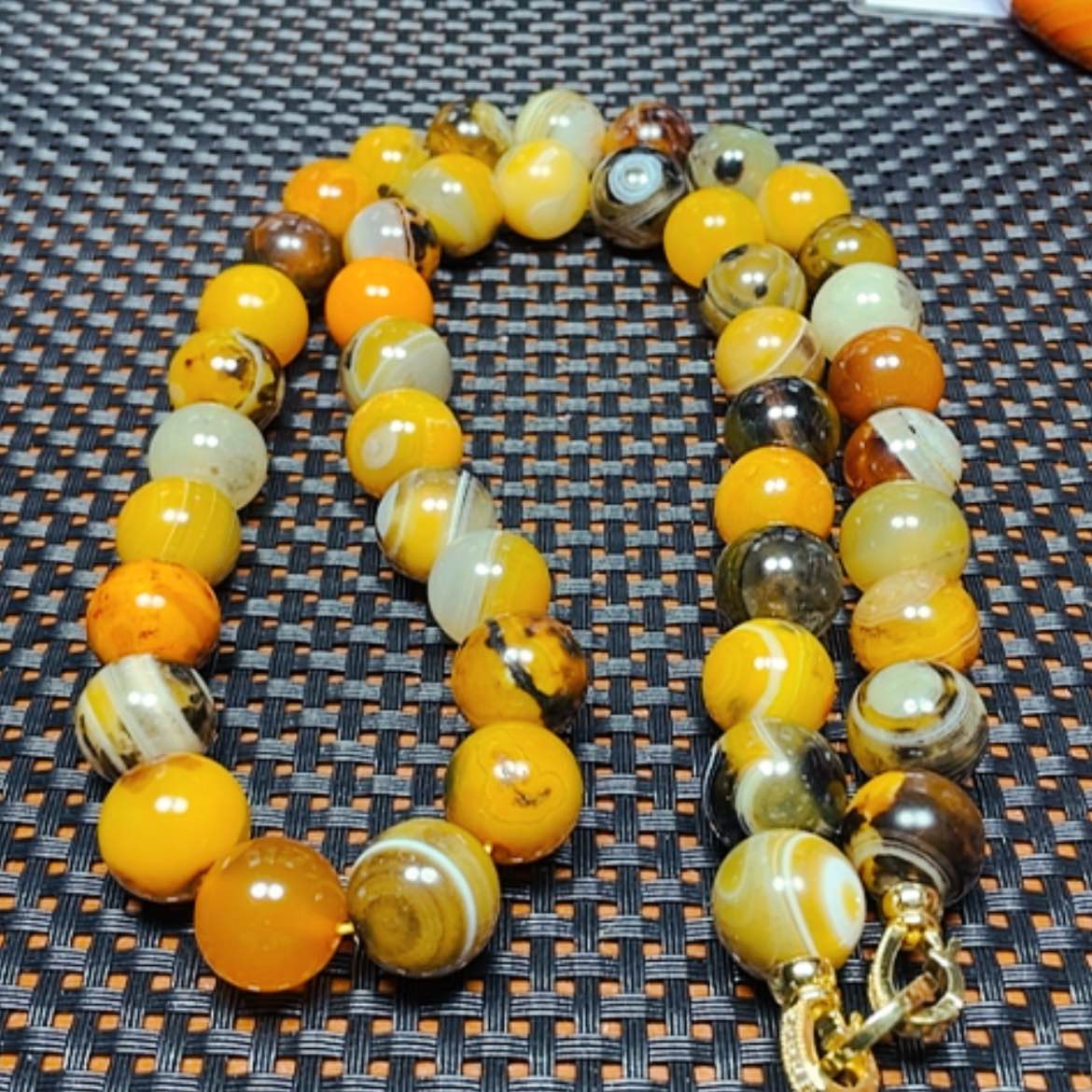 【闪购商品】未镶嵌项链玛瑙/玉髓牛黄项14