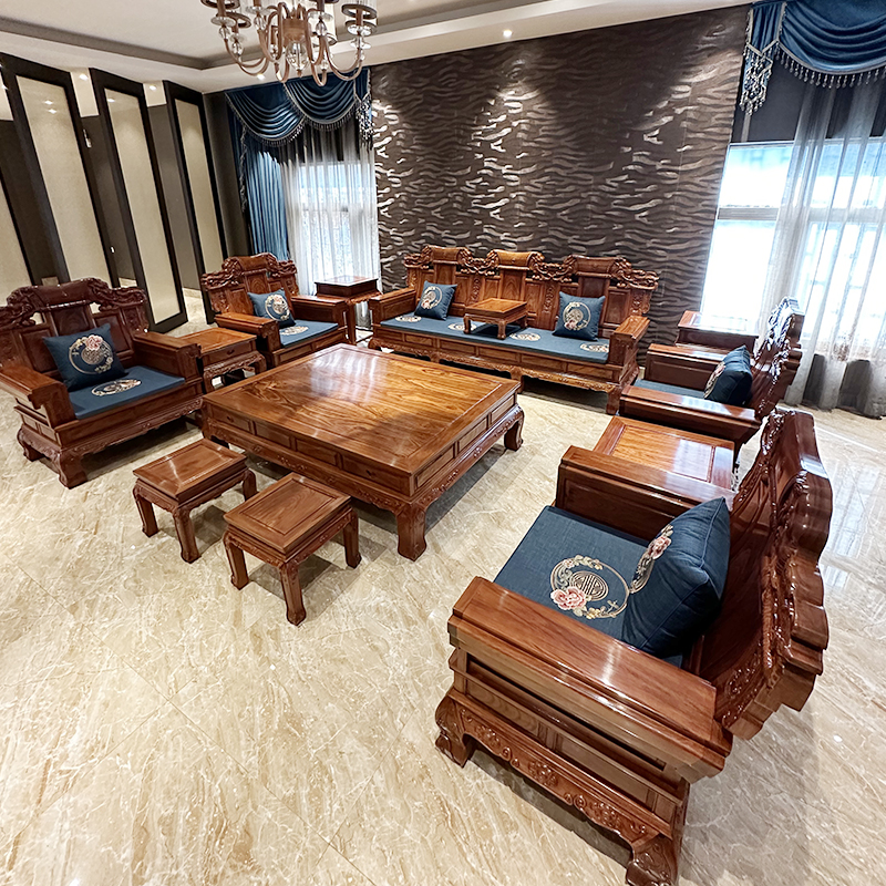 中式大奔沙发十三件套