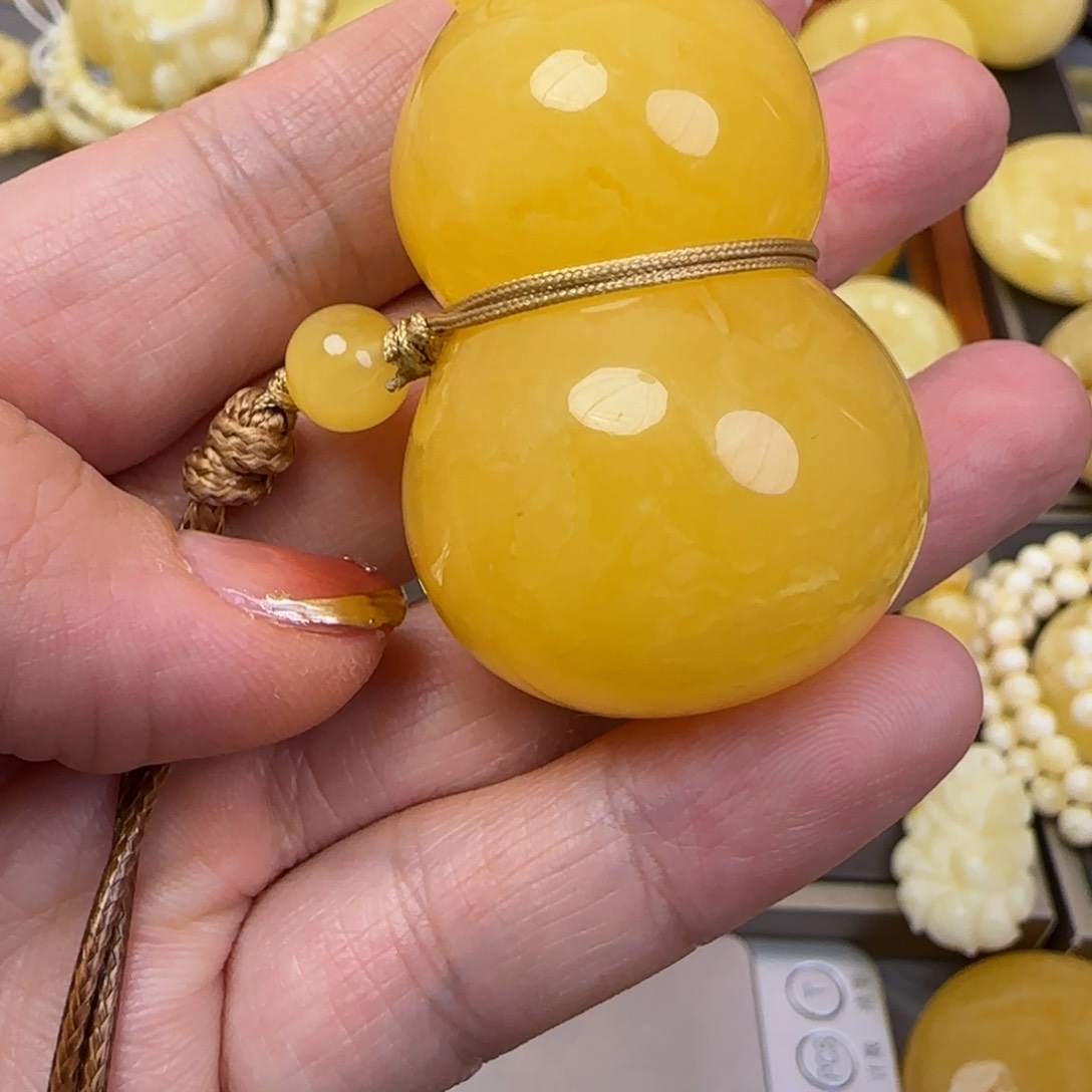 蜜蜡颈饰未镶嵌天然蜜蜡