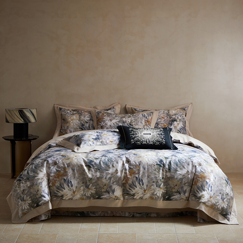 工厂直发【流金岁月】轻奢油画风保暖秋冬四件套陪嫁床品