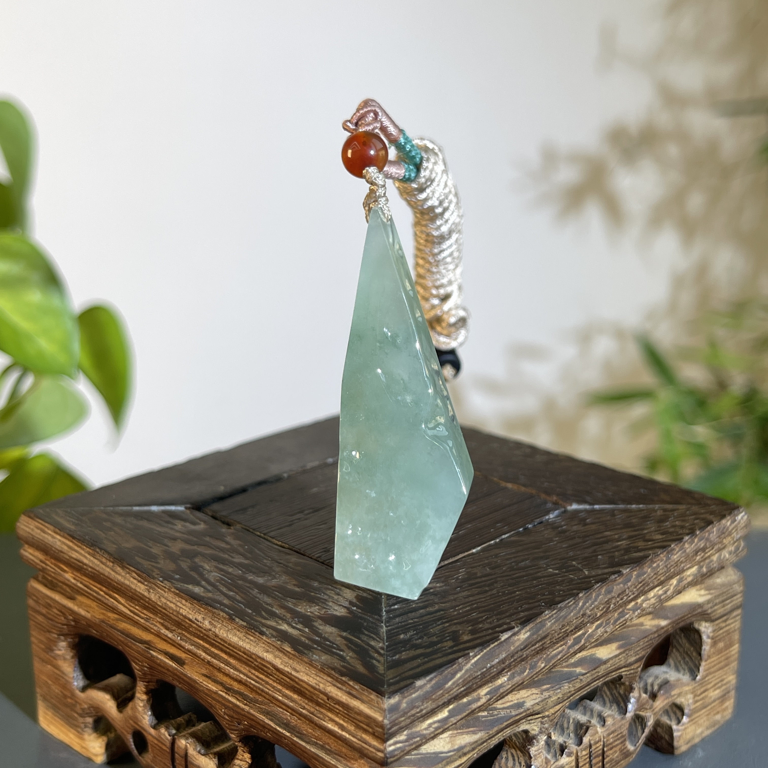 JXW12-37 精品天然翡翠A货原石吊坠