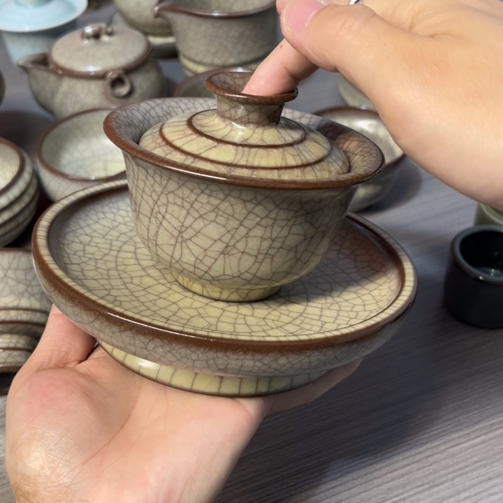 蒋加宝 传世哥窑 盖碗