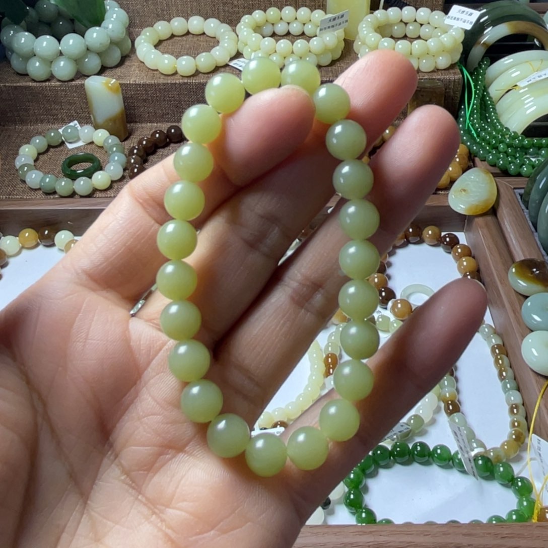 和田玉手链未镶嵌