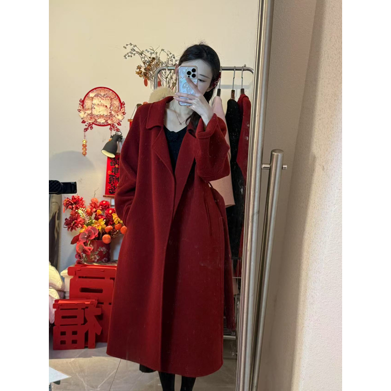 西西里大衣时尚高级感女士羊毛外套气质大衣