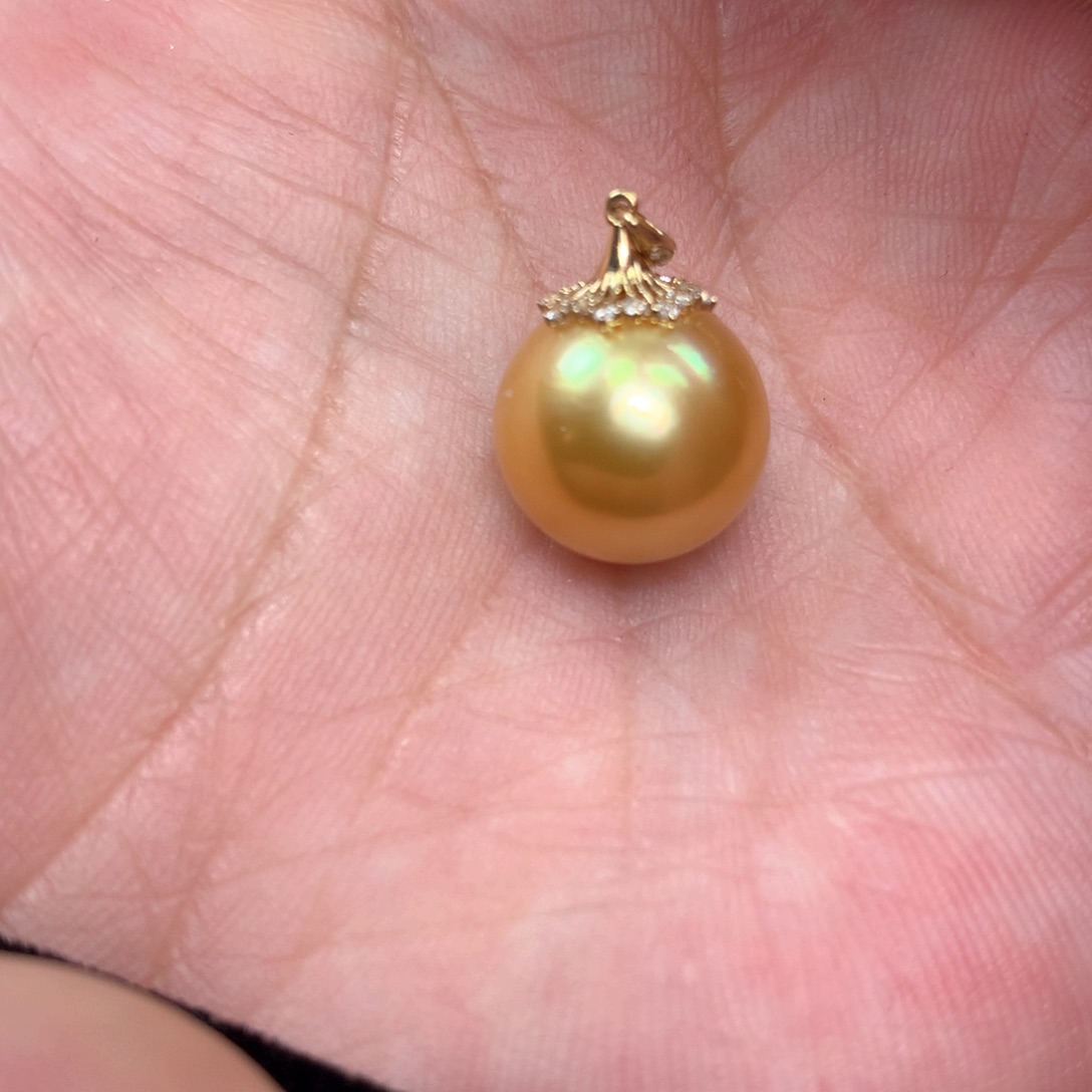 海水珍珠颈饰18K金镶嵌