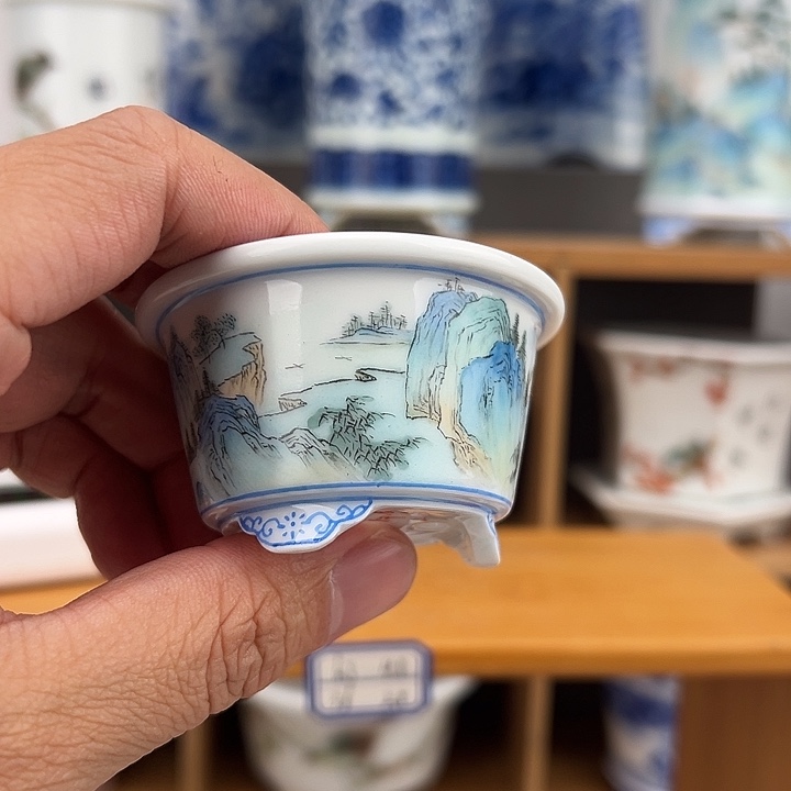 红陶J***g手工盆景花盆