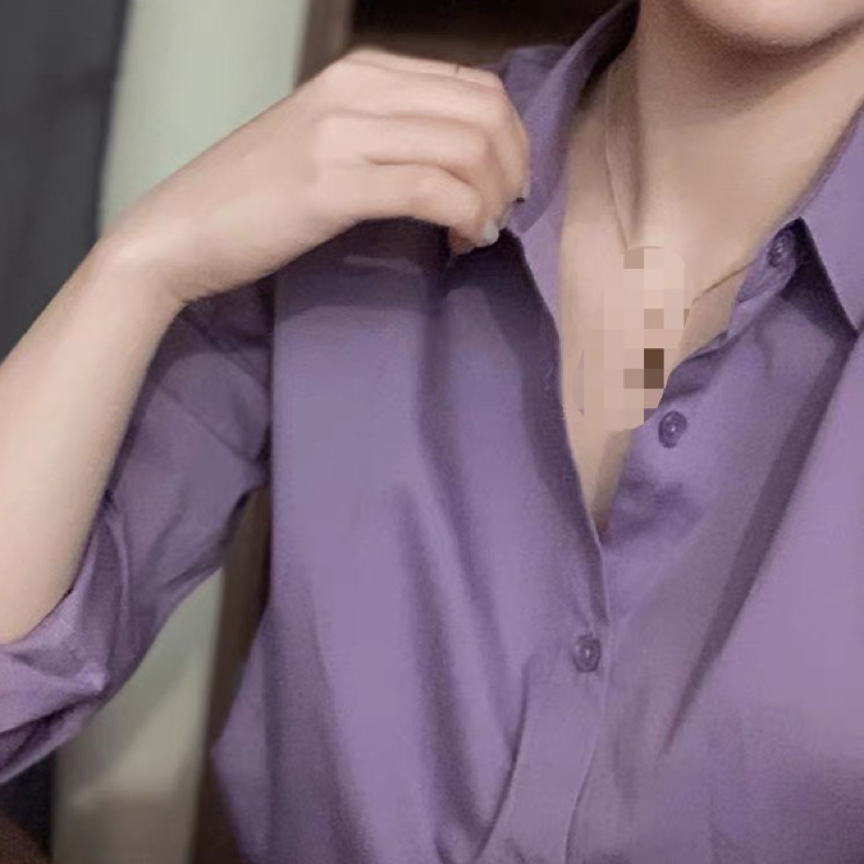 紫色长袖衬衫外套女秋季新款衬衣2025爆款韩系高级感宽松休闲上衣