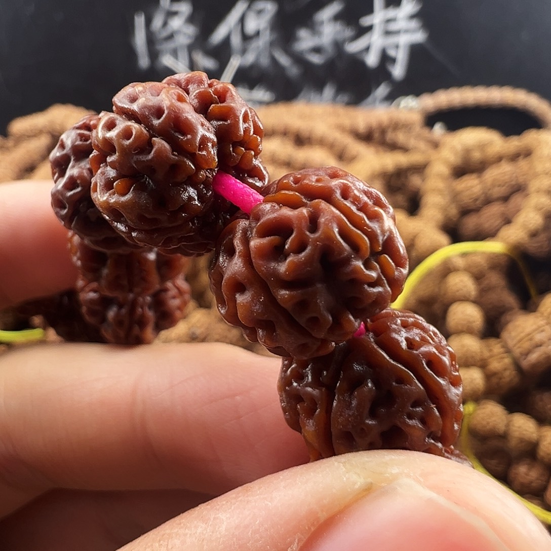 吊坠金刚菩提凹底梅花14m手持精品