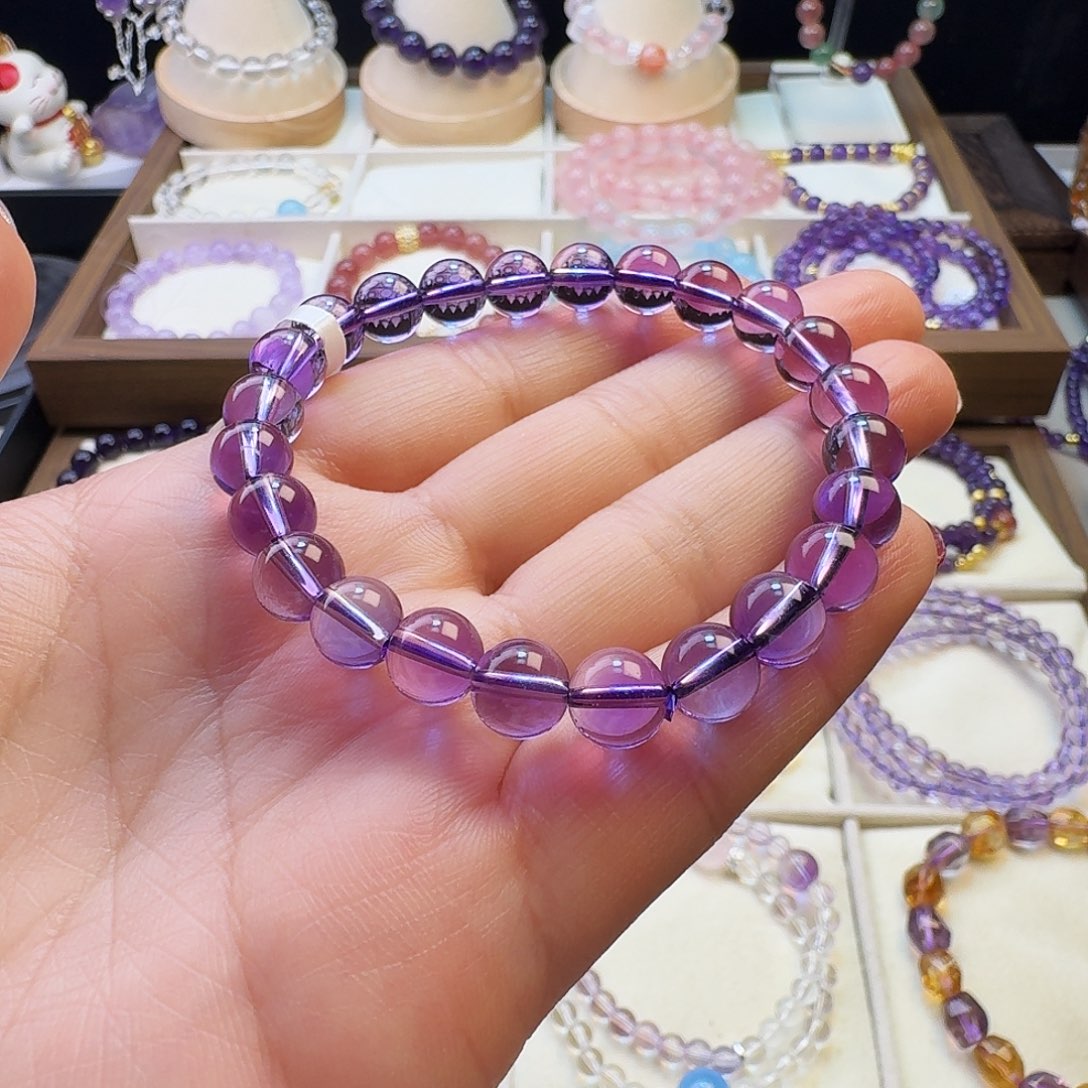 水晶手链未镶嵌紫水晶8