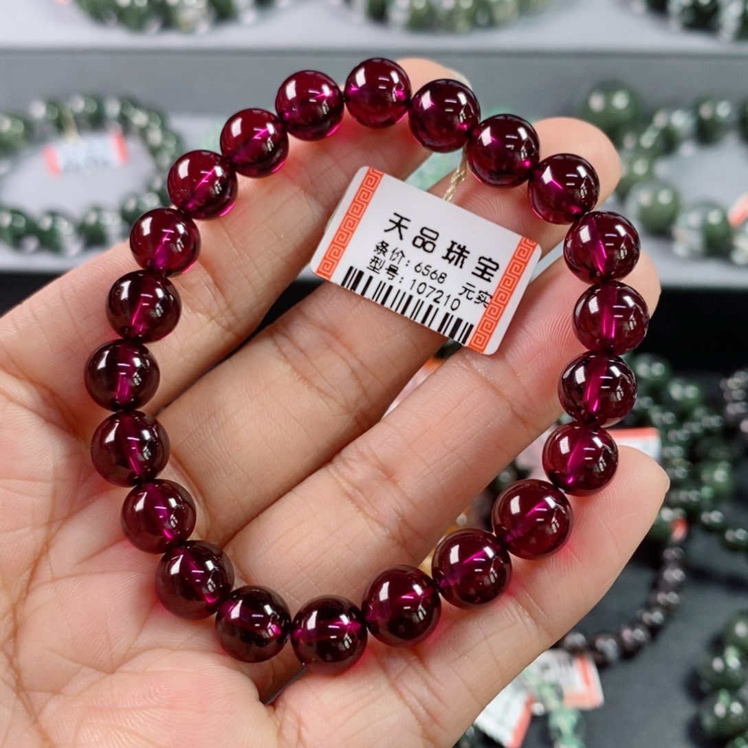 石榴石（紫牙乌）手链未镶嵌紫牙乌手链107210