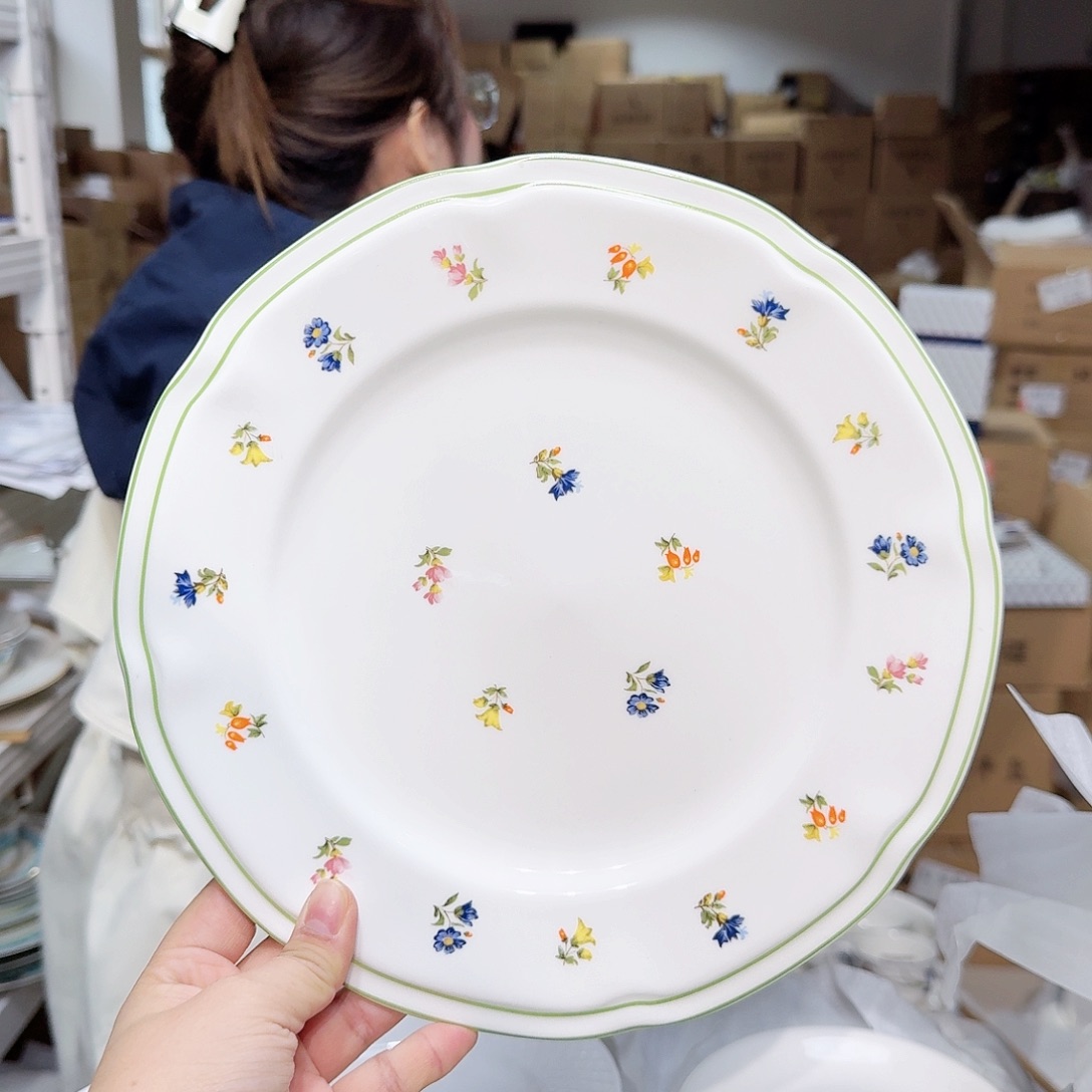 骨瓷骨瓷10.5英寸平盘27cm1个外贸骨瓷