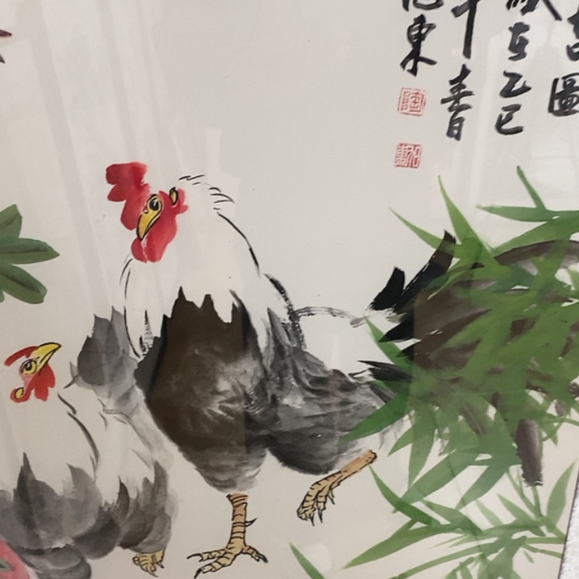 【闪购商品】国画手绘国画带框不退