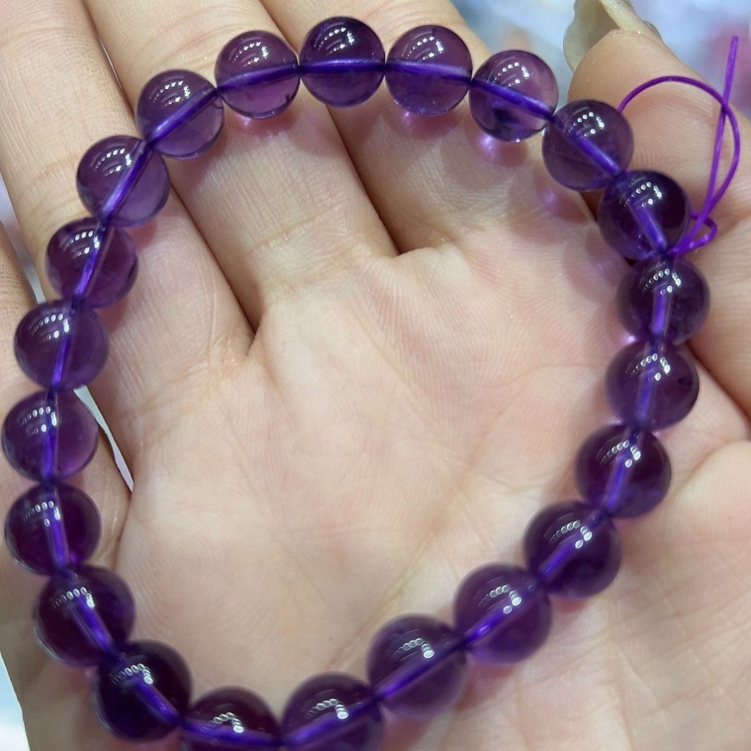 紫晶手链未镶嵌早**好手串