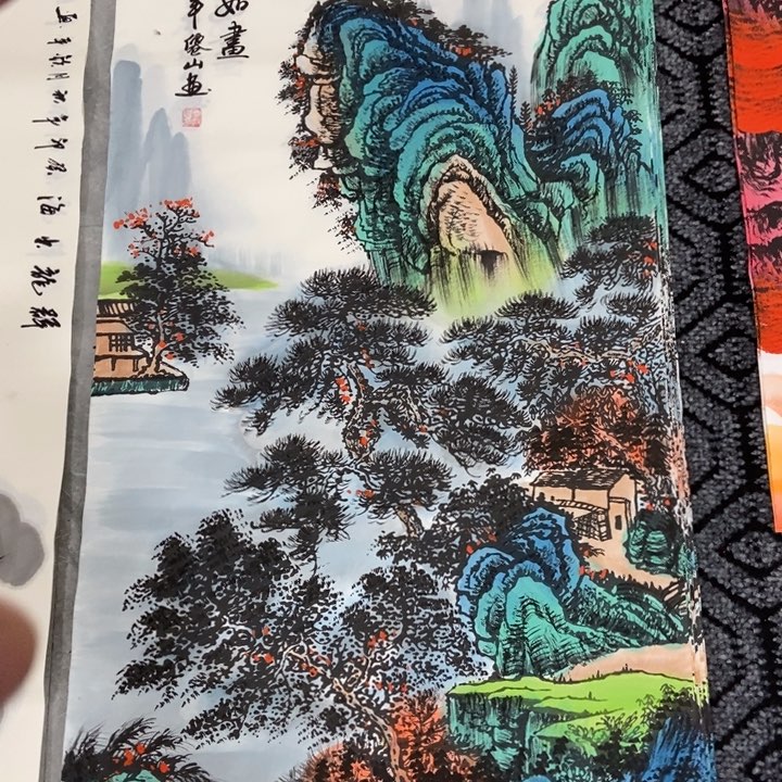 枕书斋画廊的直播间