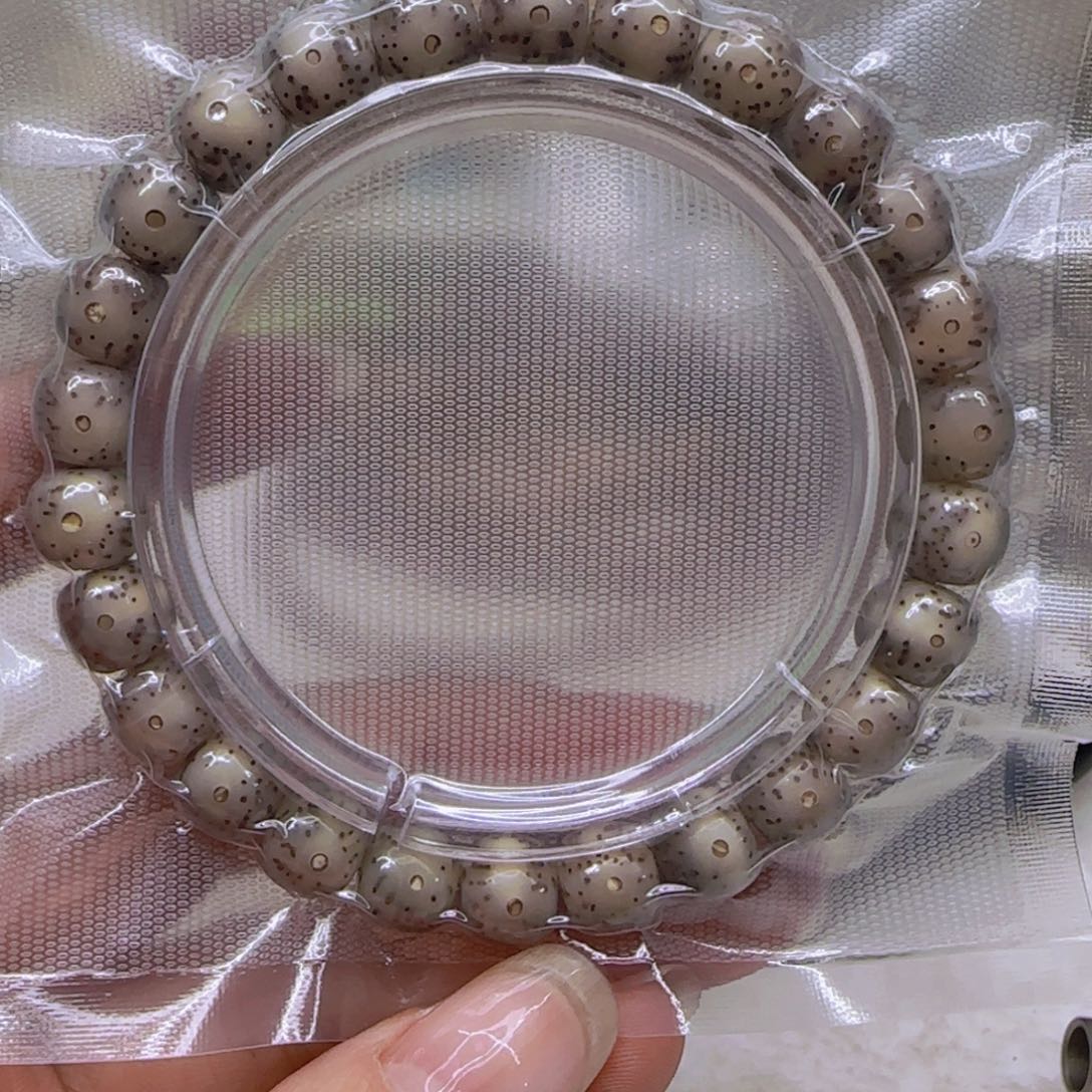 星月菩提手串48尽头黑冰星月菩提98桶单圈