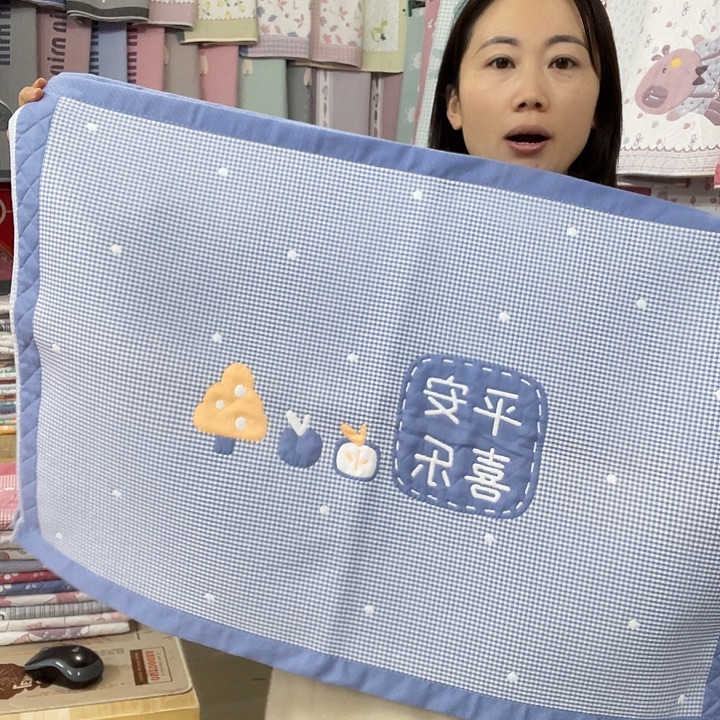 棉处理蓝色平安喜乐