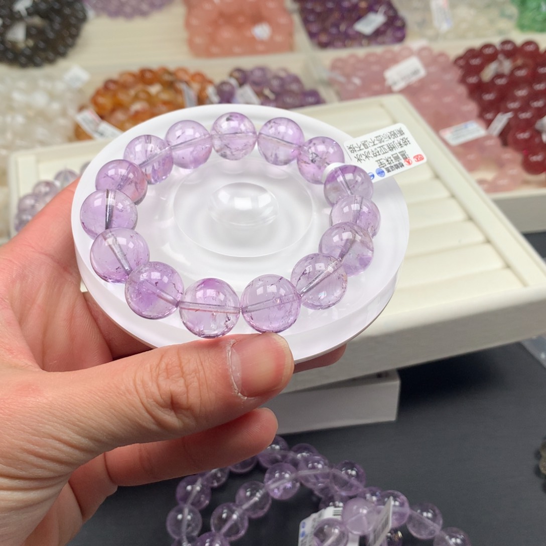 水晶手串未镶嵌玻利维亚碎冰冰15，C20