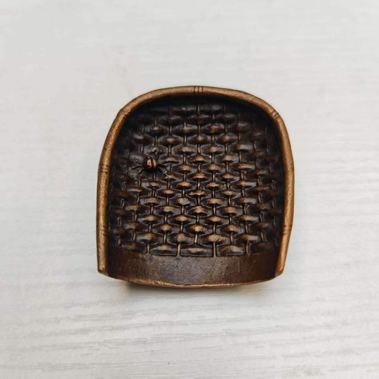 复古簸箕摆件桌面