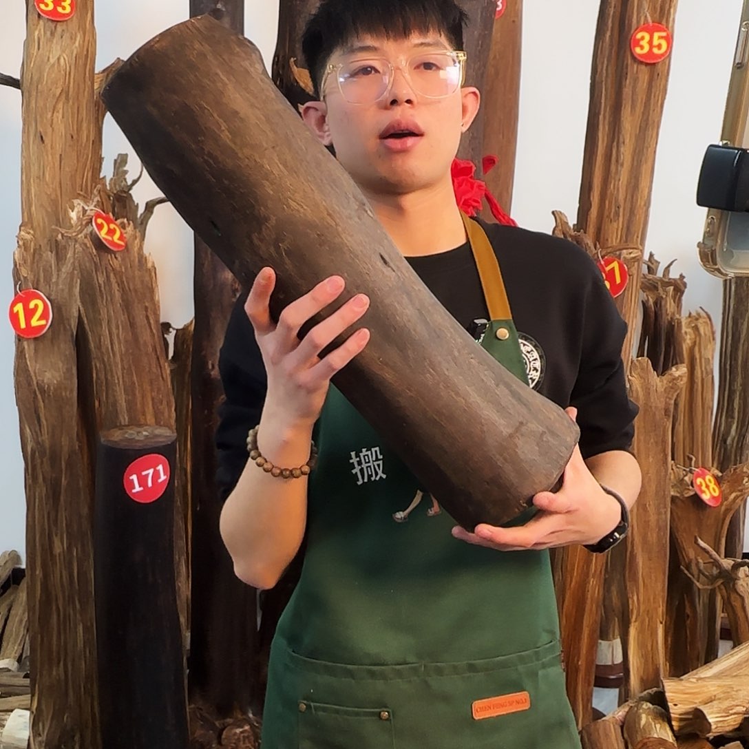 沉香摆件天然沉香原木摆件➕底座