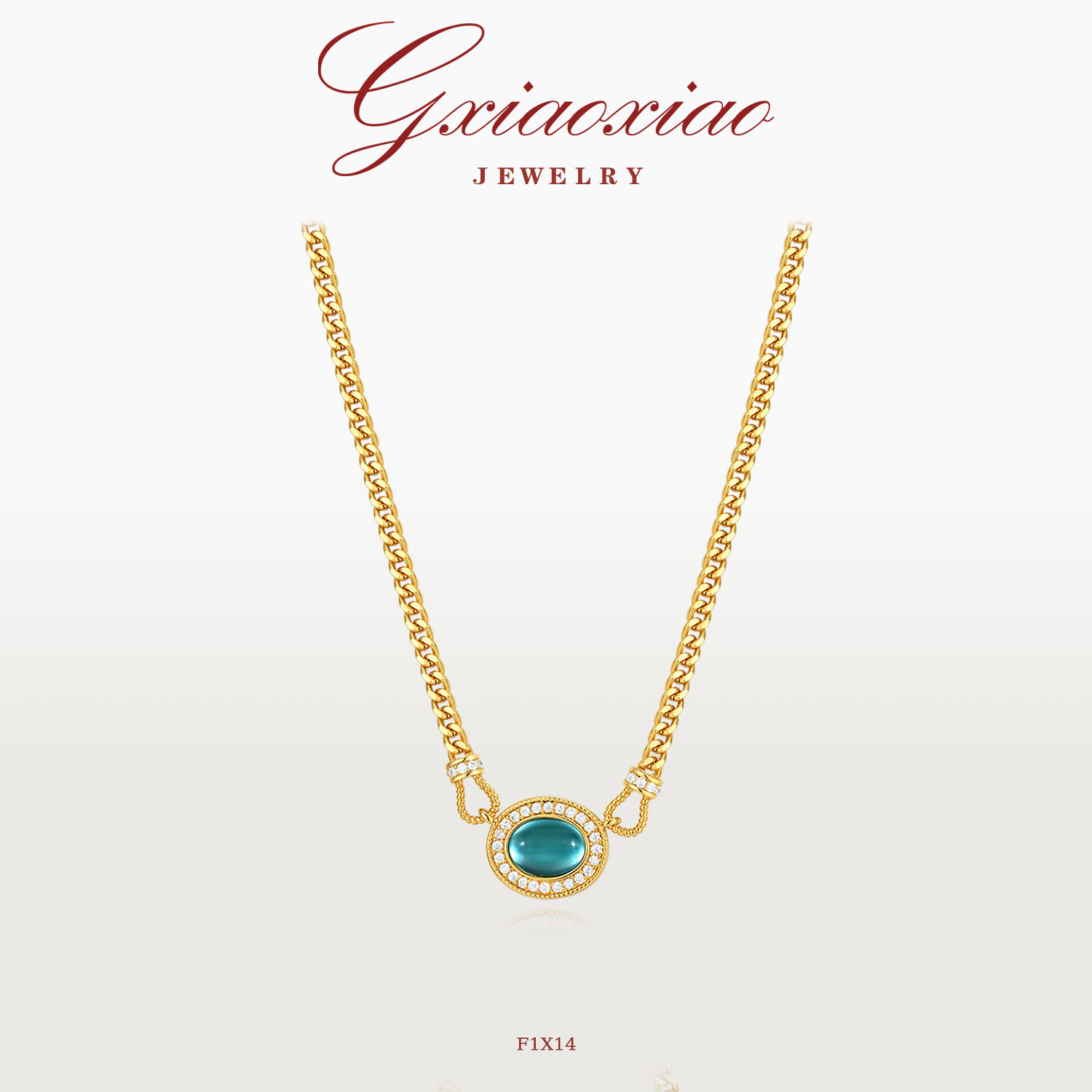 G XIAOXIAO 镀K金 轻奢时尚气质百搭经典高级感项链女款 F1X14